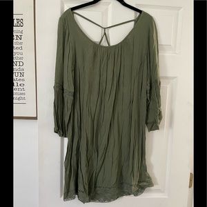 Aerie 3/4 sleeve gauze dress